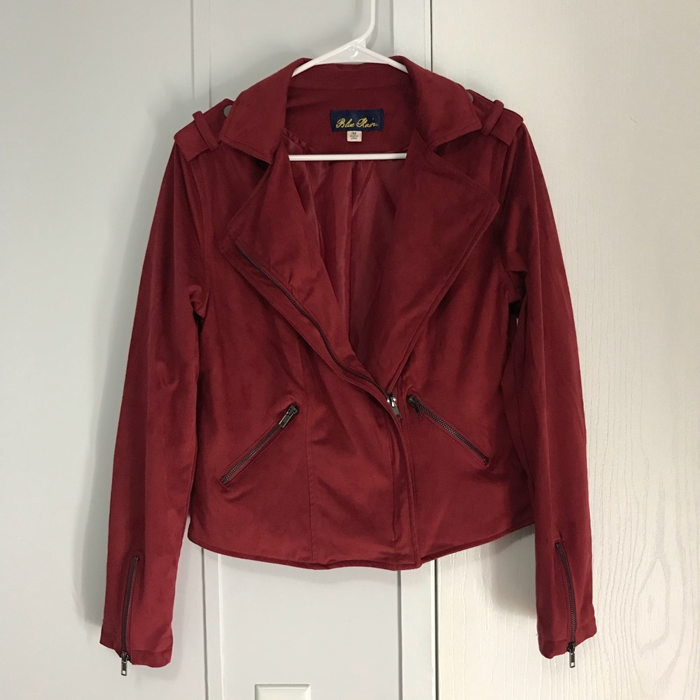 Suede Red Bicker Jacket blue Rain jacket (M)